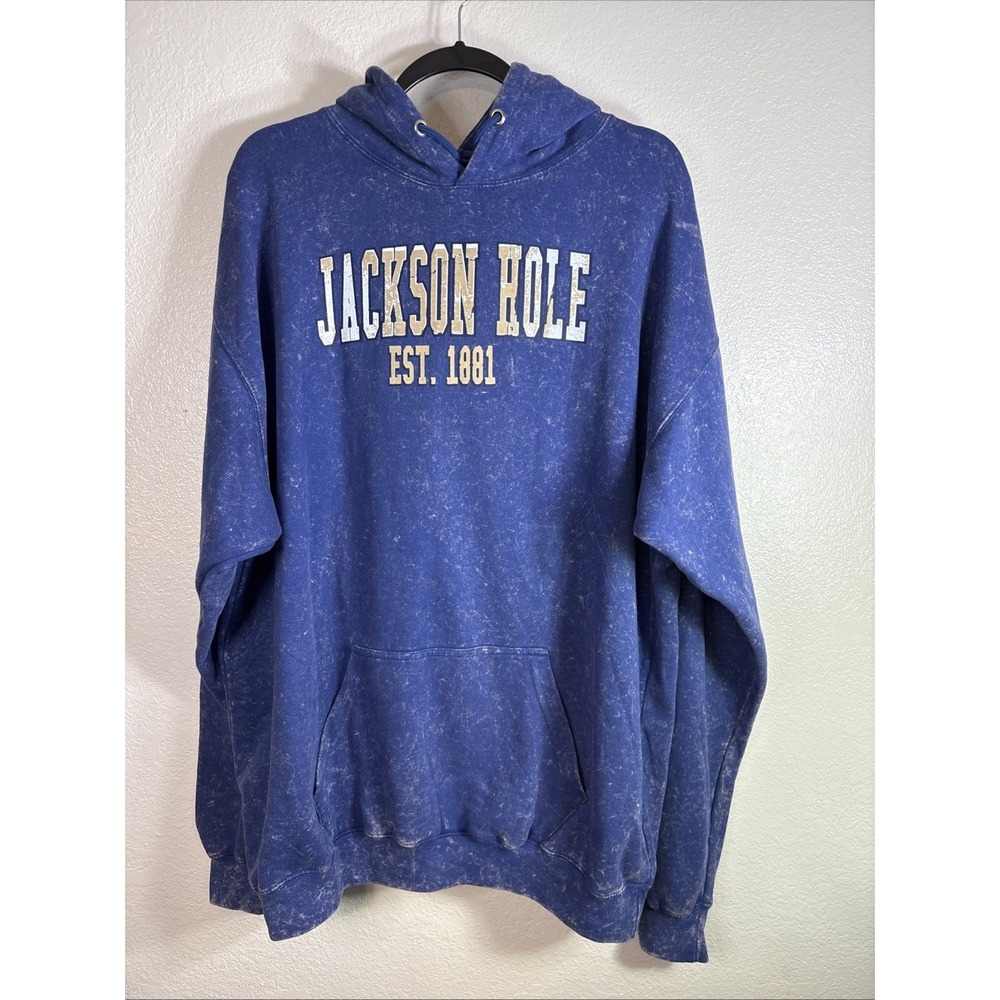 Jackson Hole Wyoming Est 1881 Purple Hoodie XXL‎